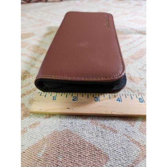 EDDIE BAUER Bonded Leather Travel Case Manicure Case Shaving Case #A69 - Picture 7 of 7